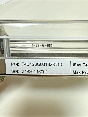 King Instrument Company 74C123G081323510 Glass Tube FlowMeter