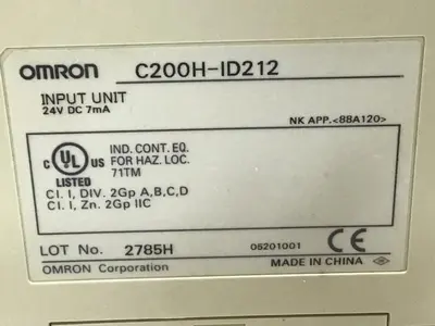 USED OMRON C200H-ID212