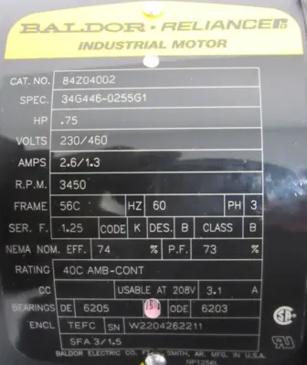 NEW GRUNDFOS CR3-5A-B-A-E-HQQE CENTRIFUGAL PUMP 15.4GPM 230/460V .75HP 96083062