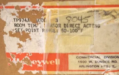 NEW HONEYWELL TP974A-1000 DIRECT ACTING TEMPERATURE SENSOR TP974A1000