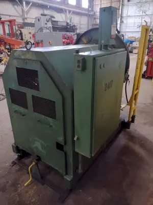 10,000 LB X 30" SESCO MODEL 55-387 MOTORIZED COIL REEL UNCOILER: STOCK #18543