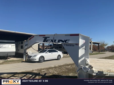 Used 2021 TEXLINE 45' X 96 Flatbed Trailers Texas US | Proxy Equipment #1377876