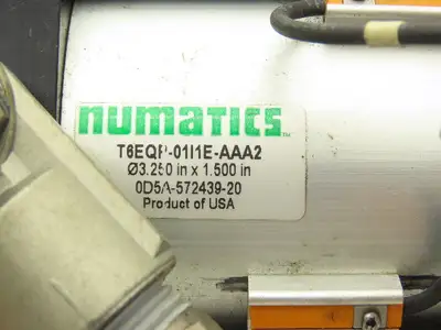 Numatics T6EQP-01/1E-AAA2 Pneumatic Air Cylinder 3.25" Bore x 1.5" Stroke 1" Rod