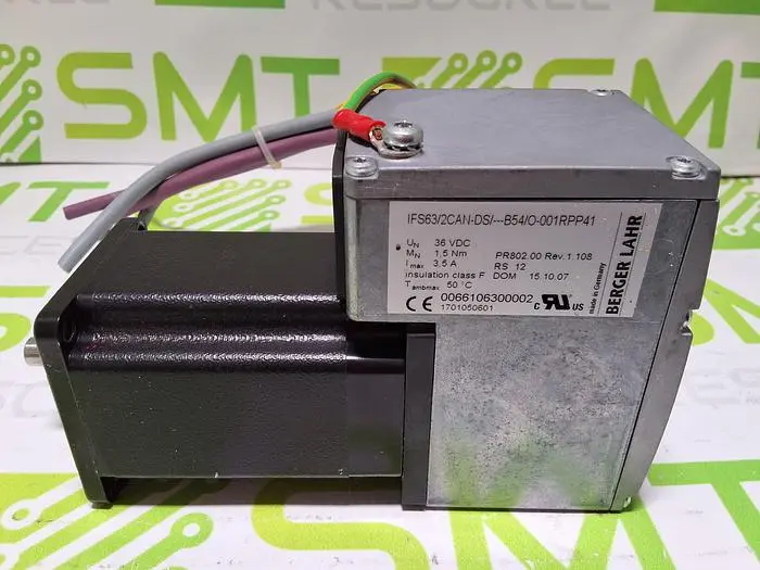 BERGER LAHR IFS63/2CAN-DS/---B54/O-001RPP41 SERVO MOTOR 3,5A