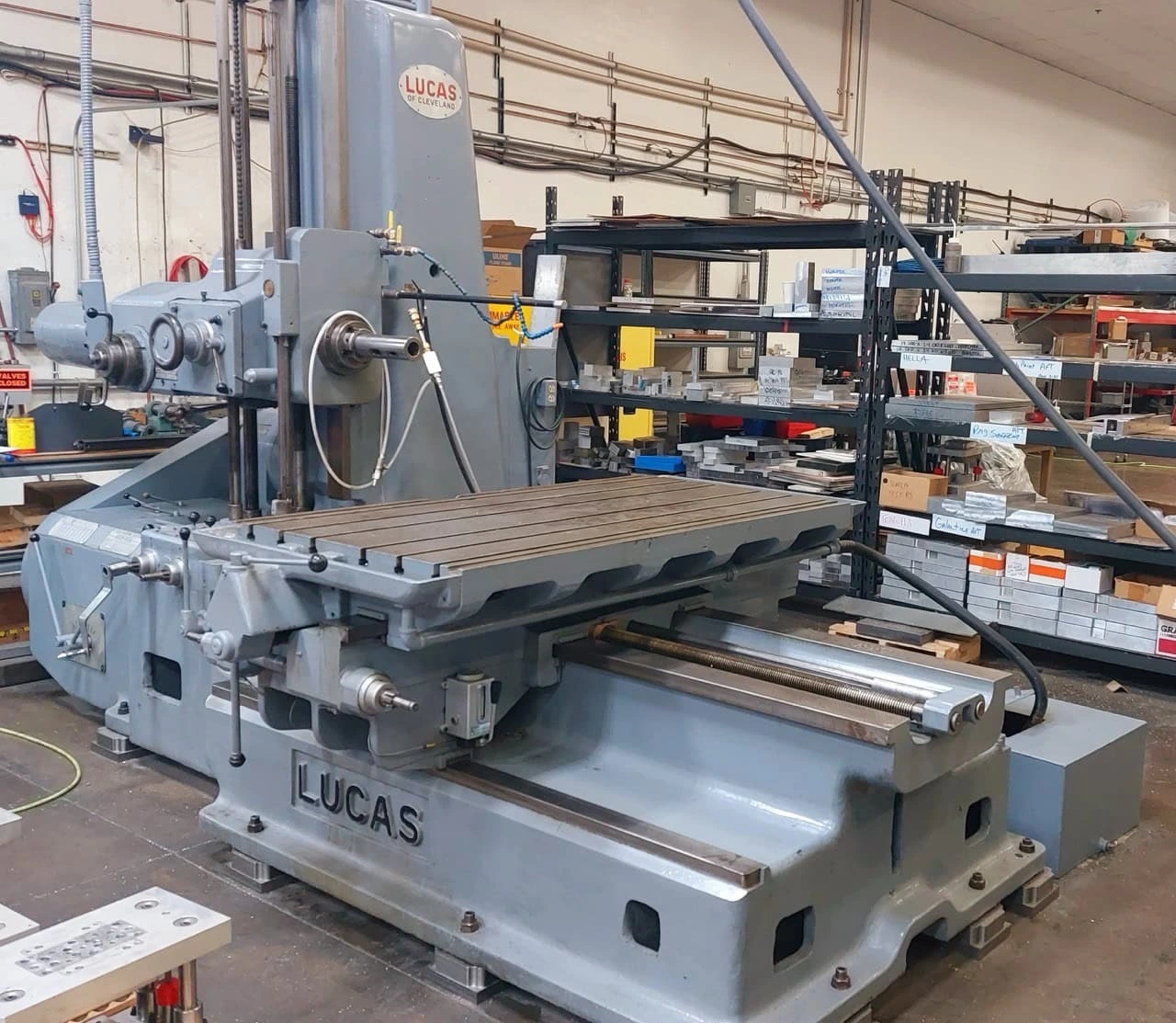 Used 1954 LUCAS 41B-48 Horizontal Table Type Boring Mills Arizona US | Tight Tolerance Machinery #1258888