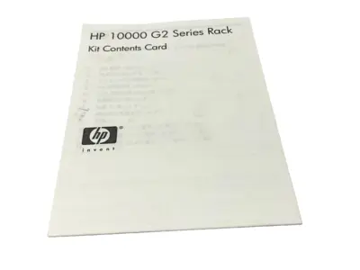 New | in-Stock Hewlett Packard HP 10000 G2 Rack Resource Kit Documentation CD Computer Accessories Michigan US | Maverick Industrial Sales #1391599