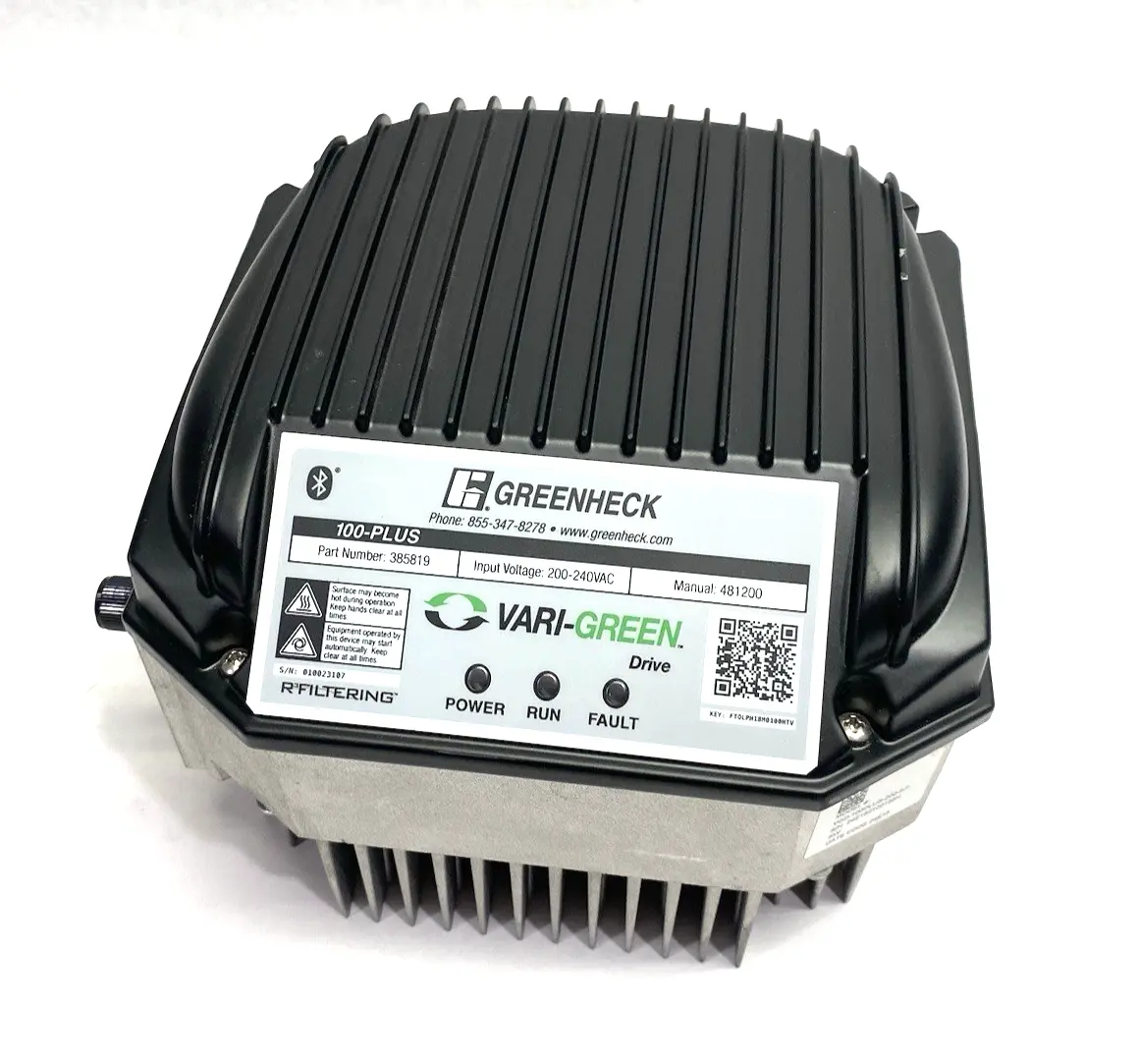 USED GREENHECK VARI-GREEN DRIVE, FRANKLIN, VFD 100PLUS 385819