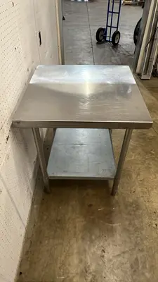 Used Falcon Restaurant Supply, Inc. Used 30" x 30" x 34" Stainless Steel Table - JJ Food Prep Tables Illinois US | Falcon Restaurant Supply #1373590