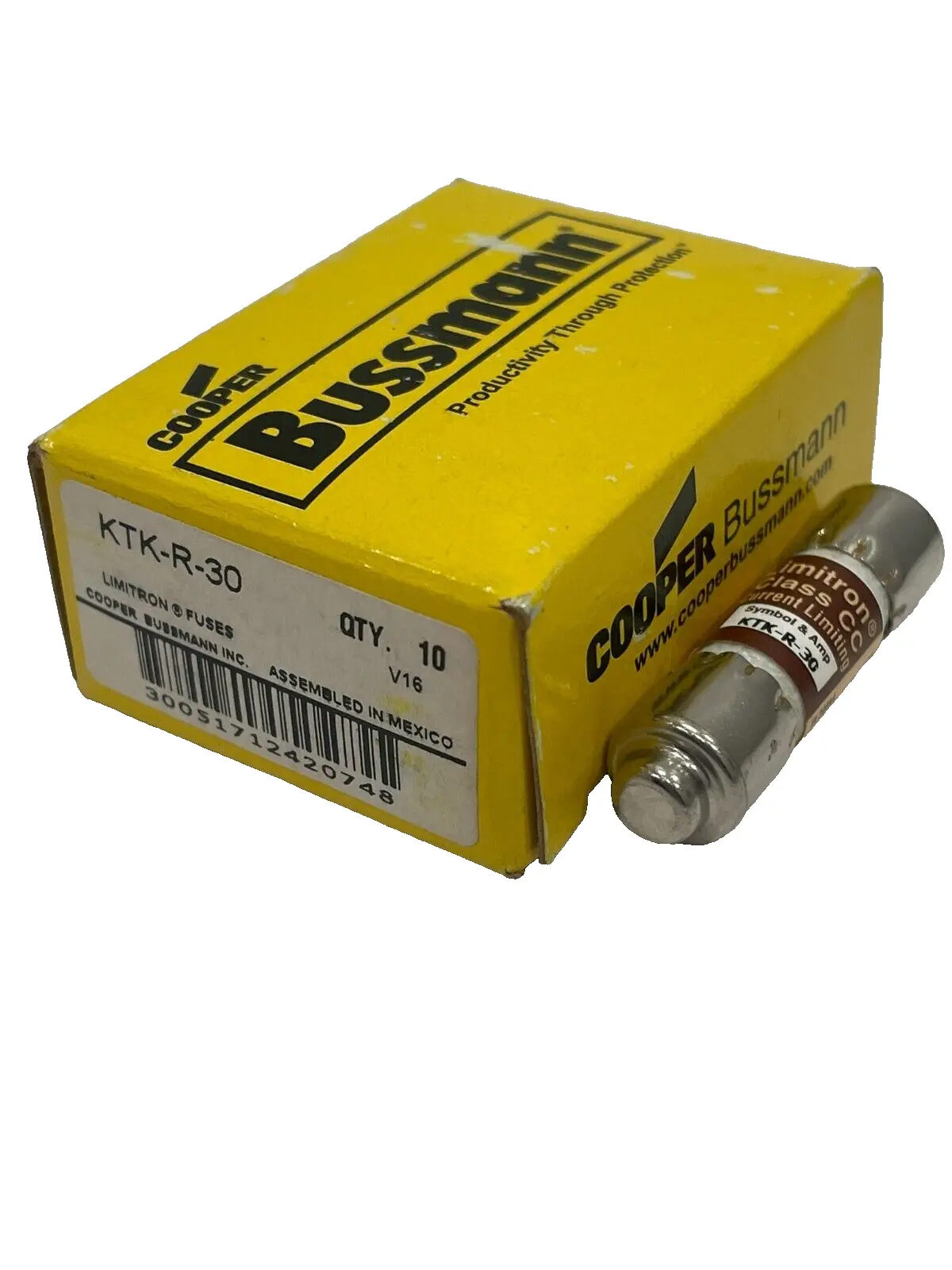 NEW BUSSMANN KTK-R-30 FUSES KTKR30 LOT OF 10
