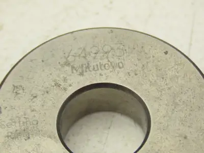 Mitutoyo 177 Holtest Bore Gage Steel Setting Rings .35" .50" .65" .80"  Lot of 4