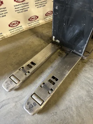 Used Crown PC4500-60 Electric 24V Battery Ride-On Pallet Jack / Order Picker