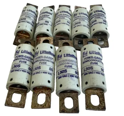 NEW LOT OF 9 LITTELFUSE L50S-80 SEMICONDUCTOR FUSE L50S80