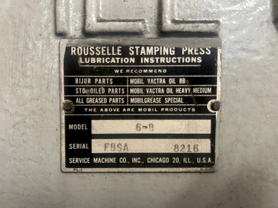 USED ROUSSELLE ROUSSELLE 6B76 PRESS