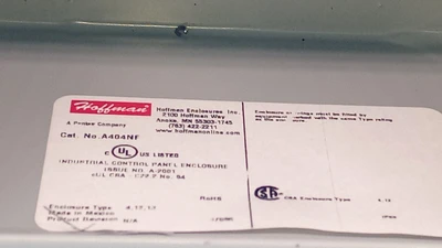 USED NVENT (HOFFMAN) A404NF + 800T-XA