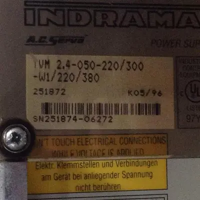 USED INDRAMAT TVM 2.4-050-220/300-W1/220/380-W1/220/380