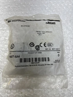 NEW Allen-Bradley 800T-XA4 SER. D