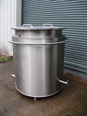 1,100 L S/S Electrically Heated Jacketed Cooker Tank