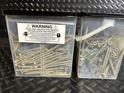 Wood Pro All Purpose Construction Screws - #9 3-1/8 in & #9 2-3/4 in, 5 lb (2 Boxes)