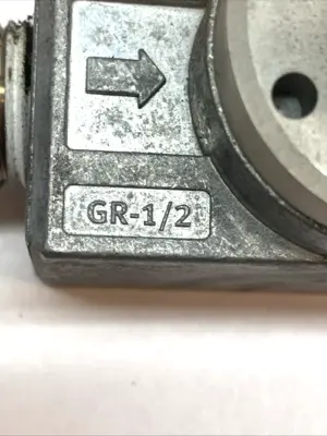 USED FESTO ONE-WAY FLOW CONTROL VALVE G1/2 FEMALE THREAD PNEUMATIC 3720