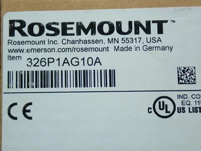 NEW ROSEMOUNT 326P1AG10A