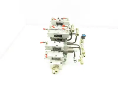 Wandfluh BKII BK4 Solenoid Air Valve 8-Station Hydraulic Manifold Assembly