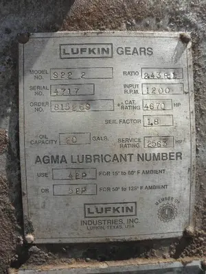 USED LUFKIN S2212C