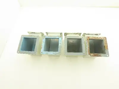 Wiegmann JWL904 4"x 4" Wireway 90° Elbow Feed-Through Lot of 4