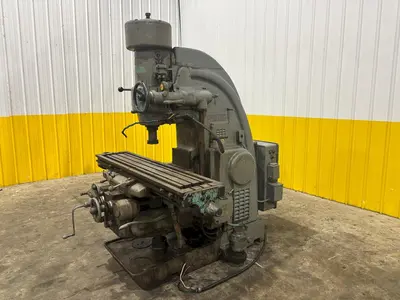 #3 KEARNEY & TRECKER MILWAUKEE MODEL #3 VERTICAL MILLING MACHINE 64" x 13" x 10 HP: YOBRO #24458