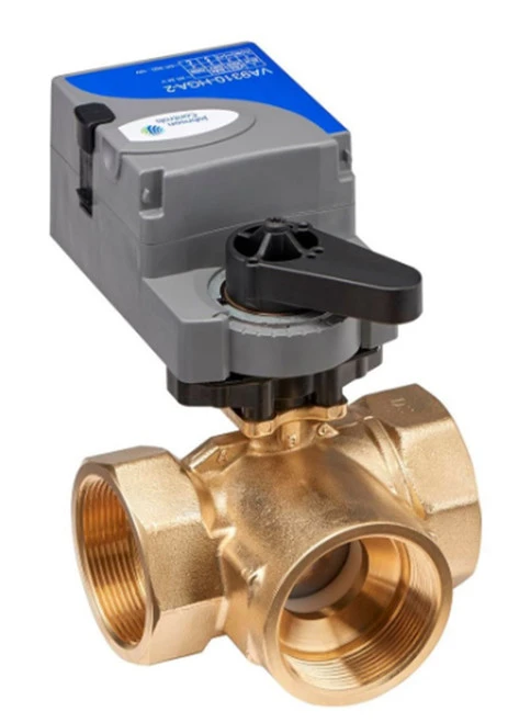 Johnson Controls VG1841FR+910HGC 3-Way 2" Forged Brass Ball Valve, Cv 29.2 [New]