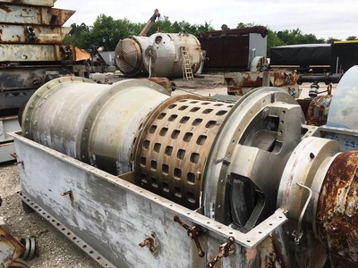 (2) Bird 36 x 96 screen bowl decanter centrifuges, 316SS.