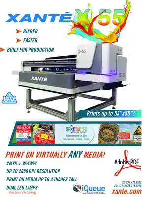 New | in-Stock XANTE _UNKNOWN_ UV Printers Illinois US | Tompkins Printing Equipment #1511834