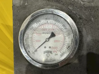 200 TON (2-3/8" TO 9-5/8") DIAMETER TRUE GRIT MODEL CT200 HYDRAULIC TUBE & PIPE PUSH POINTER / END FORMER/ SWAGING PRESS: STOCK #22399