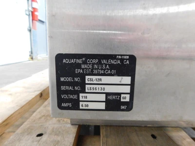 Used Aquafine _UNKNOWN_ Ultraviolet Systems Ohio US | Equipment Recovery Corp. #1331202