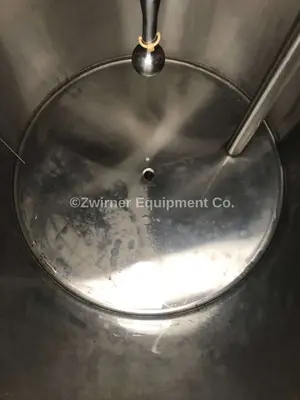 1,000 Gallon Stainless Steel Single Shell CIP Tank, Flat Top with Manway, Flat Bottom