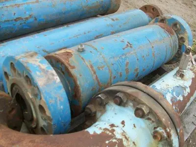 USED NIXCO 3" INLINE FLOW THRU PULSATION DAMPENER