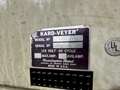 13 DRAWER X 70" X 36" KARD-VEYER ROTATING TOOL STORAGE SYSTEM: STOCK #17870