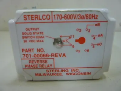 Used STERLCO 701-00066-REVA Relays & Switches Michigan US | Ideal Machinery #1318522