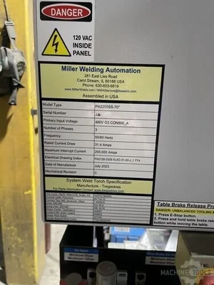USED 2023 MILLER PERFORMARC PA2200SS-70"