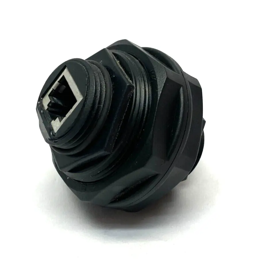 Used Molex Modular/Ethernet Connector RCPT Bulk Head Jack Plug Black Electrical Fittings Michigan US | Maverick Industrial Sales #1473873