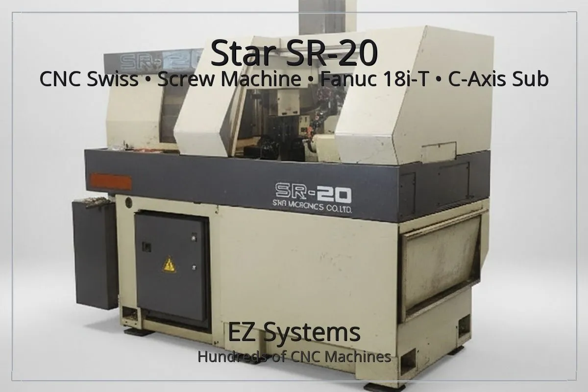 Used 1993 STAR SR-20 Swiss Type Automatic Screw Machines California US | [EZ] EZ Systems #1290077