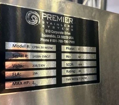 15bbl Premier Stainless Steam Brewhouse 3 vessel ready to ship!