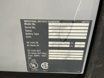 Used HAWKER LG18750F3B Material Handling (misc) Ohio US | HGR 24 #1446074