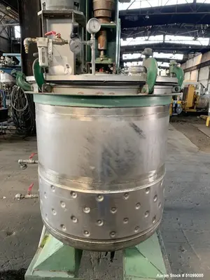 Used Twin Motion 95-Gallon Stainless Steel Vacuum Mixer – Jacketed Kettle
