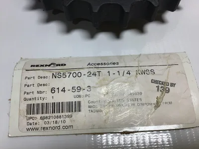 Rexnord NS5700-24T – 614-59-3 Sprocket 1-1/4 Teeth Bore
