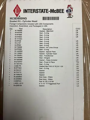 USED INTERSTATE MCBEE G3500