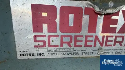 USED Rotex 60" X 120" ROTEX SCREEN, C/S, TWO DECK