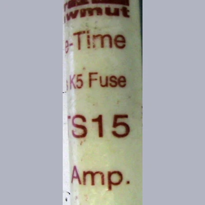 Ferraz Shawmut 15 Amp Class K5 Fuse