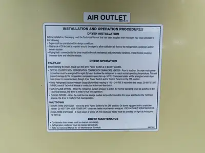 Ingersoll Rand NVC1600A40N Nirvana NVC Air Compressor Dryer 1600CFM 10Hp 460V 4"