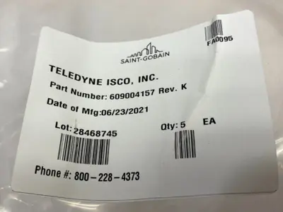 NEW TELEDYNE ISCO SILICONE RUBBER REPLACEMENT PUMP HOSE