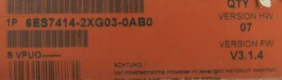 NEW SIEMENS 6ES7414-2XG04-0AB0 CPU MODULE 6ES74142XG040AB0